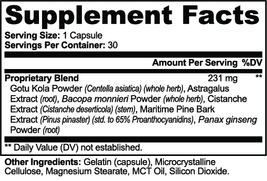Vault8 Gotu Kola & Bacopa Clarity Complex
